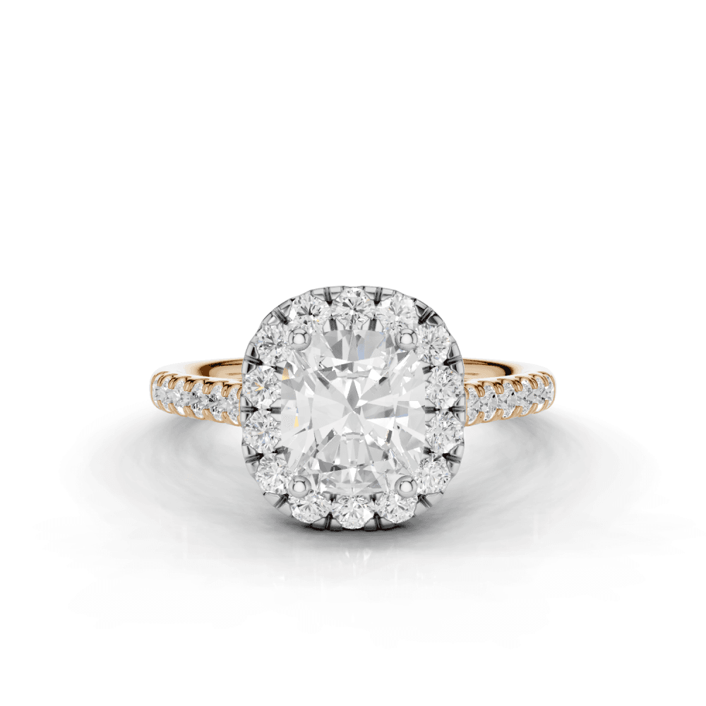 18ct White and Rose Gold