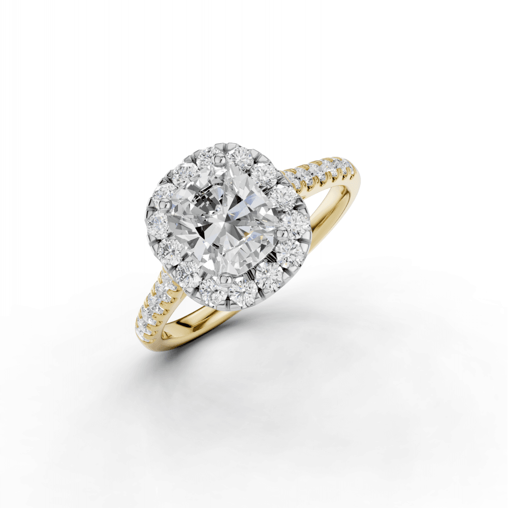18ct White and Yellow Gold