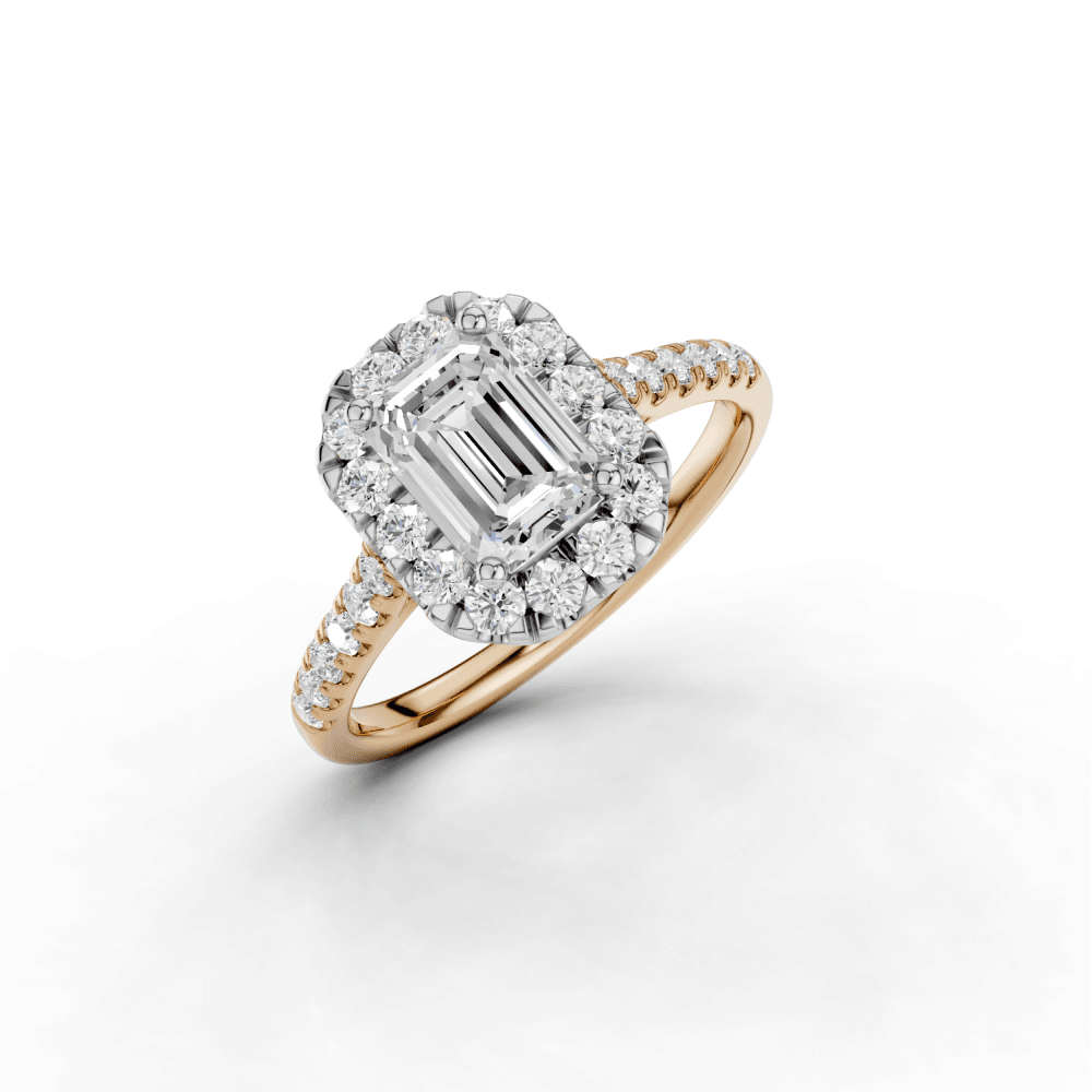 18ct White and Rose Gold