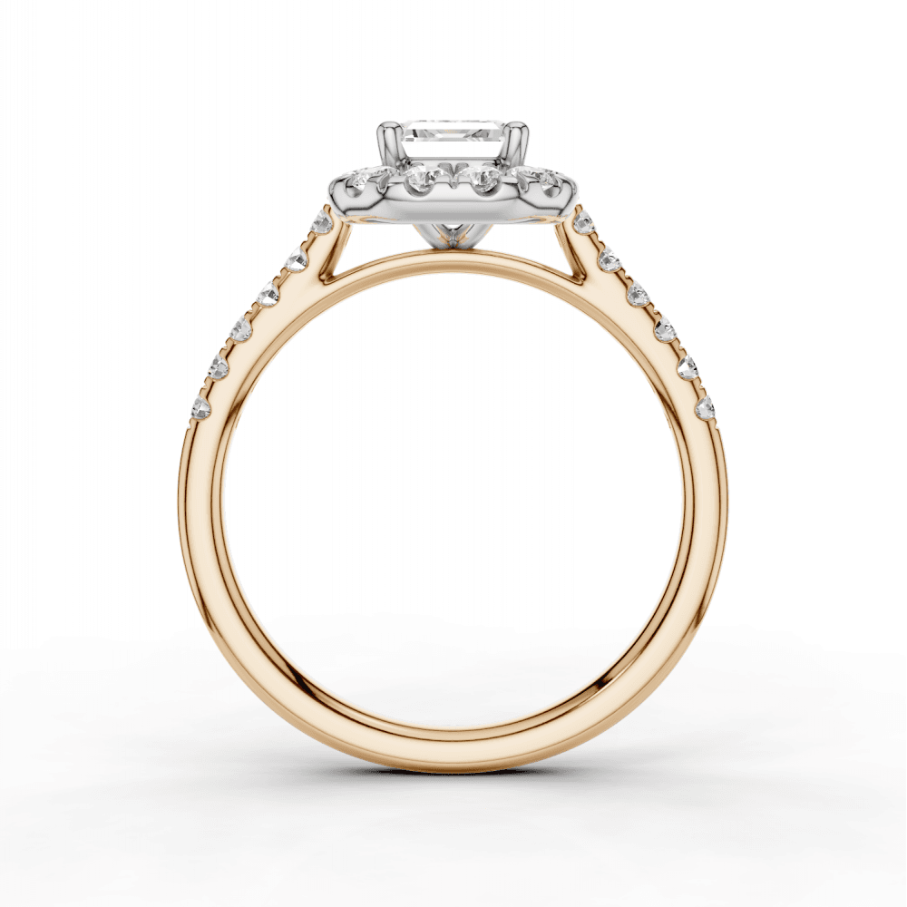18ct White and Rose Gold