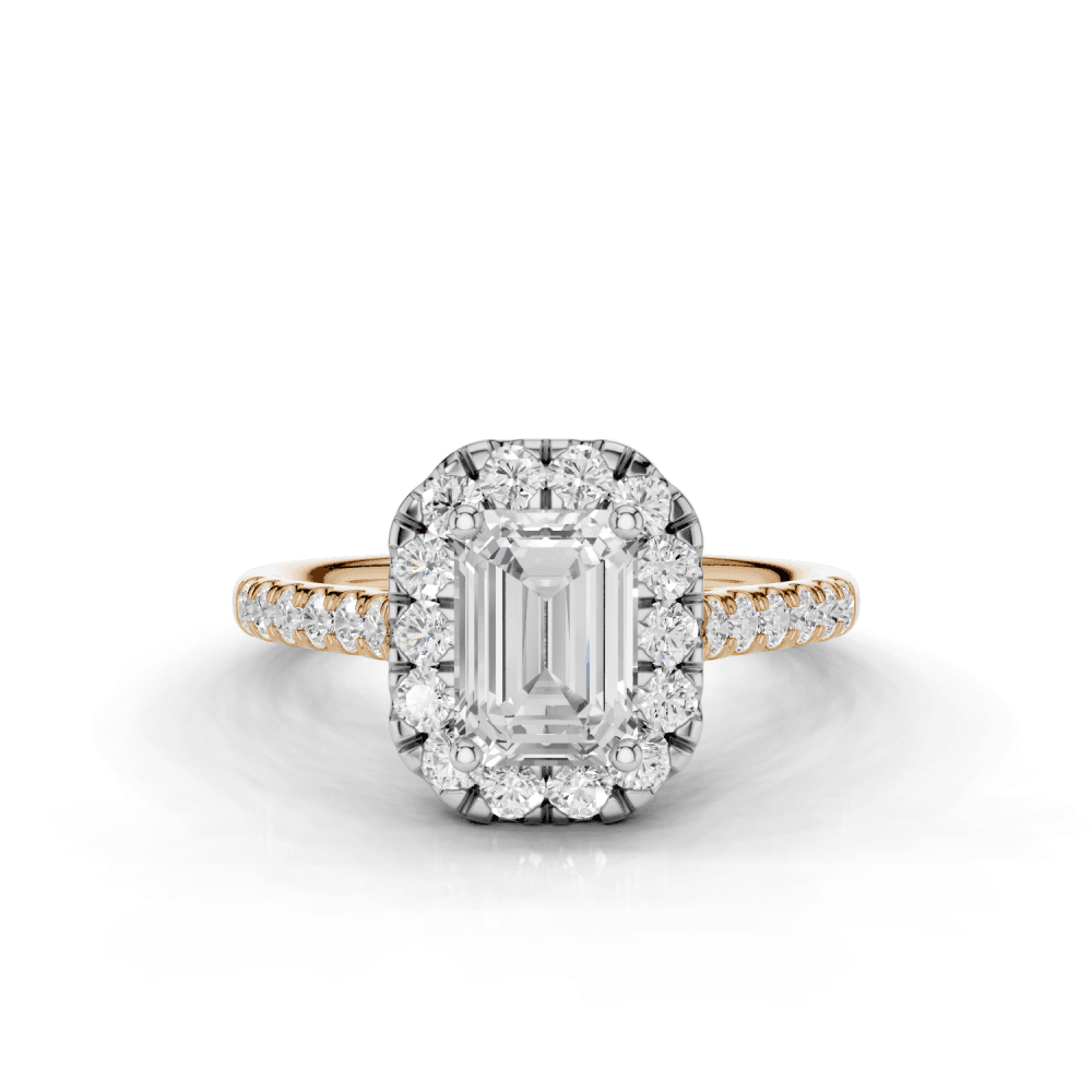18ct White and Rose Gold