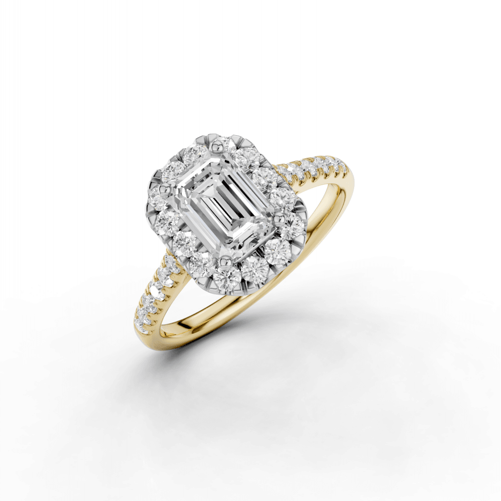 18ct White and Yellow Gold