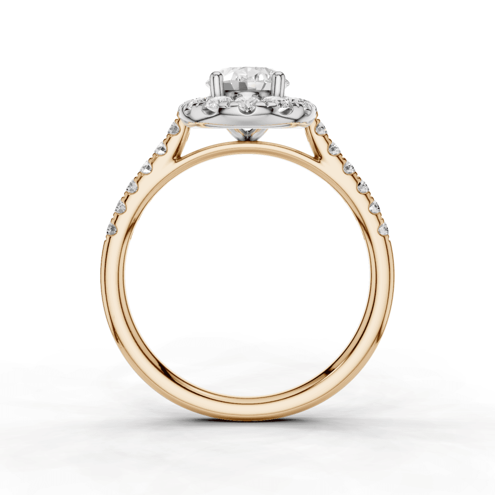 18ct White and Rose Gold