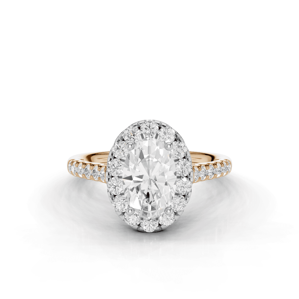 18ct White and Rose Gold