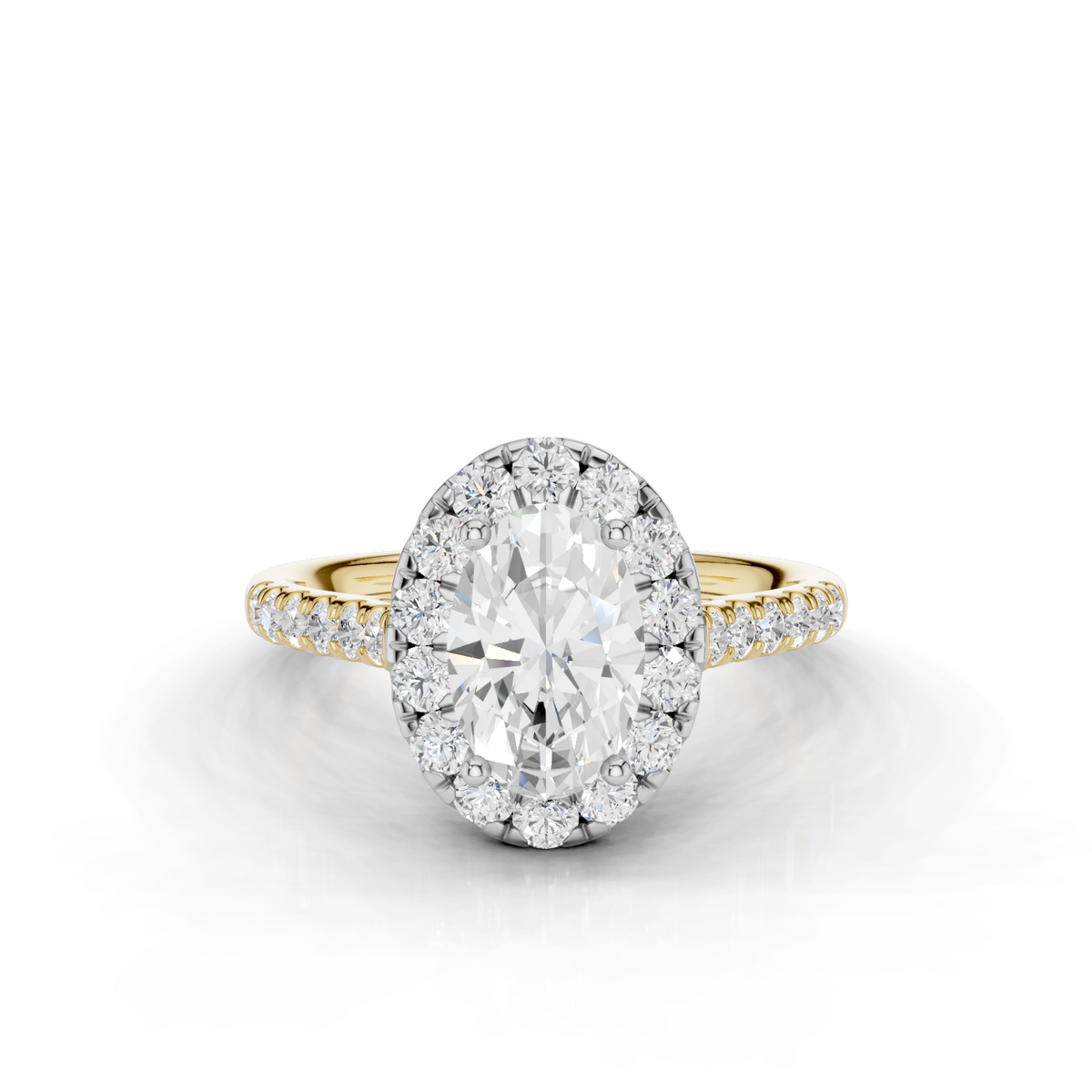 18ct White and Yellow Gold