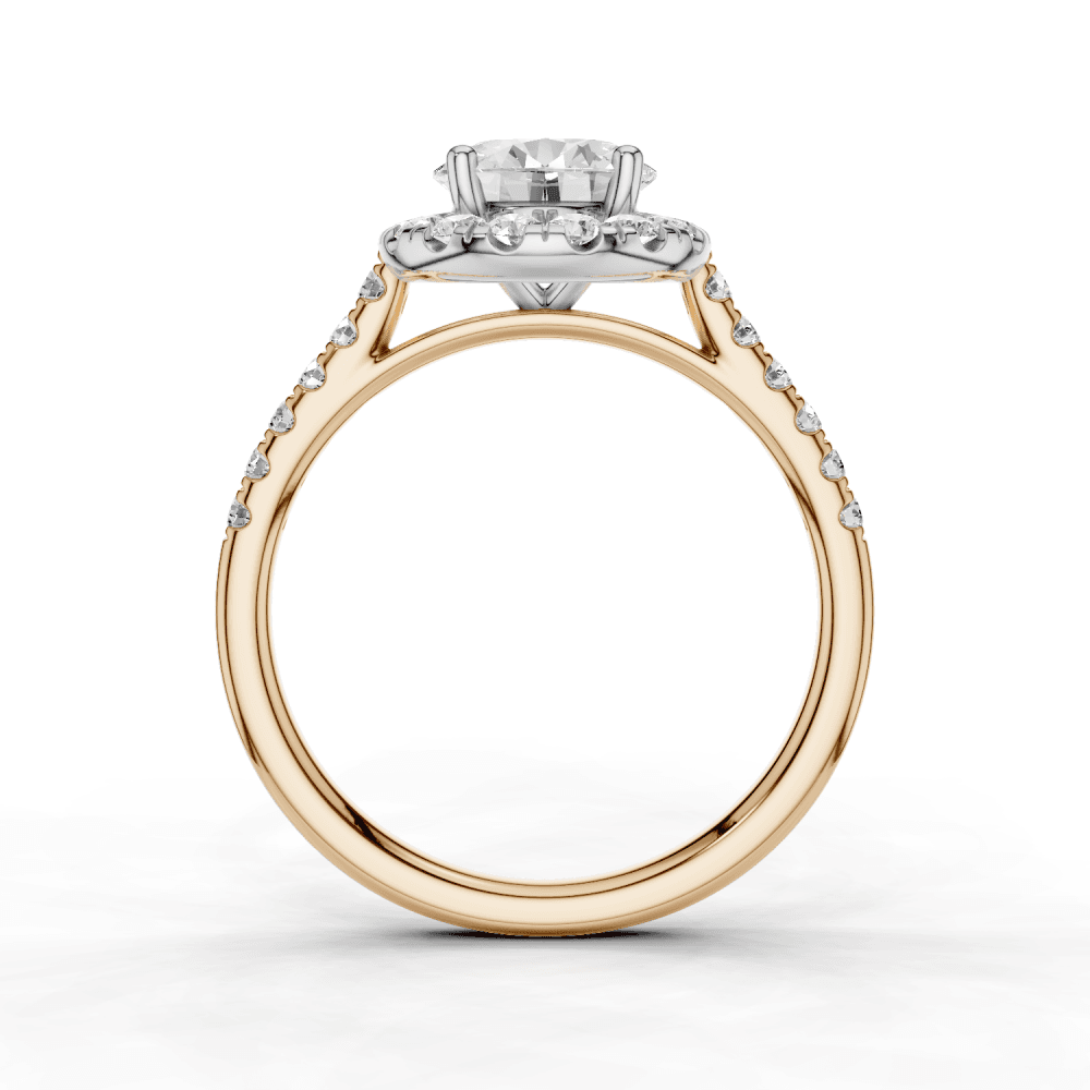18ct White and Rose Gold