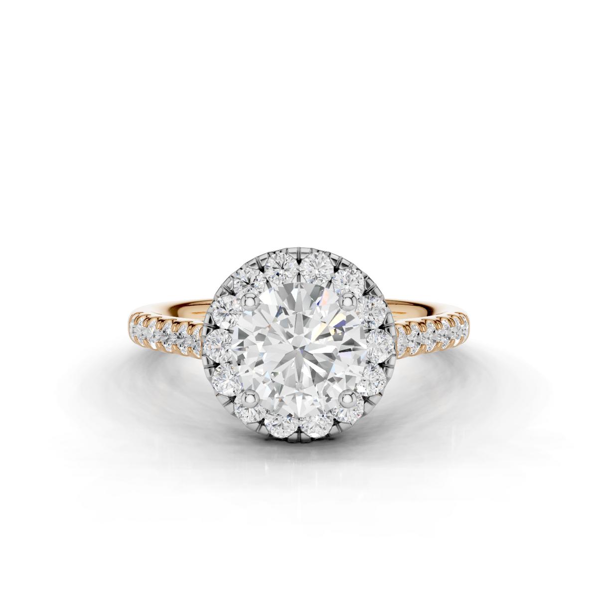 18ct White and Rose Gold