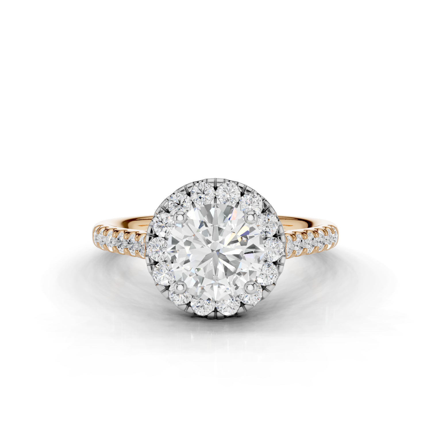 18ct White and Rose Gold