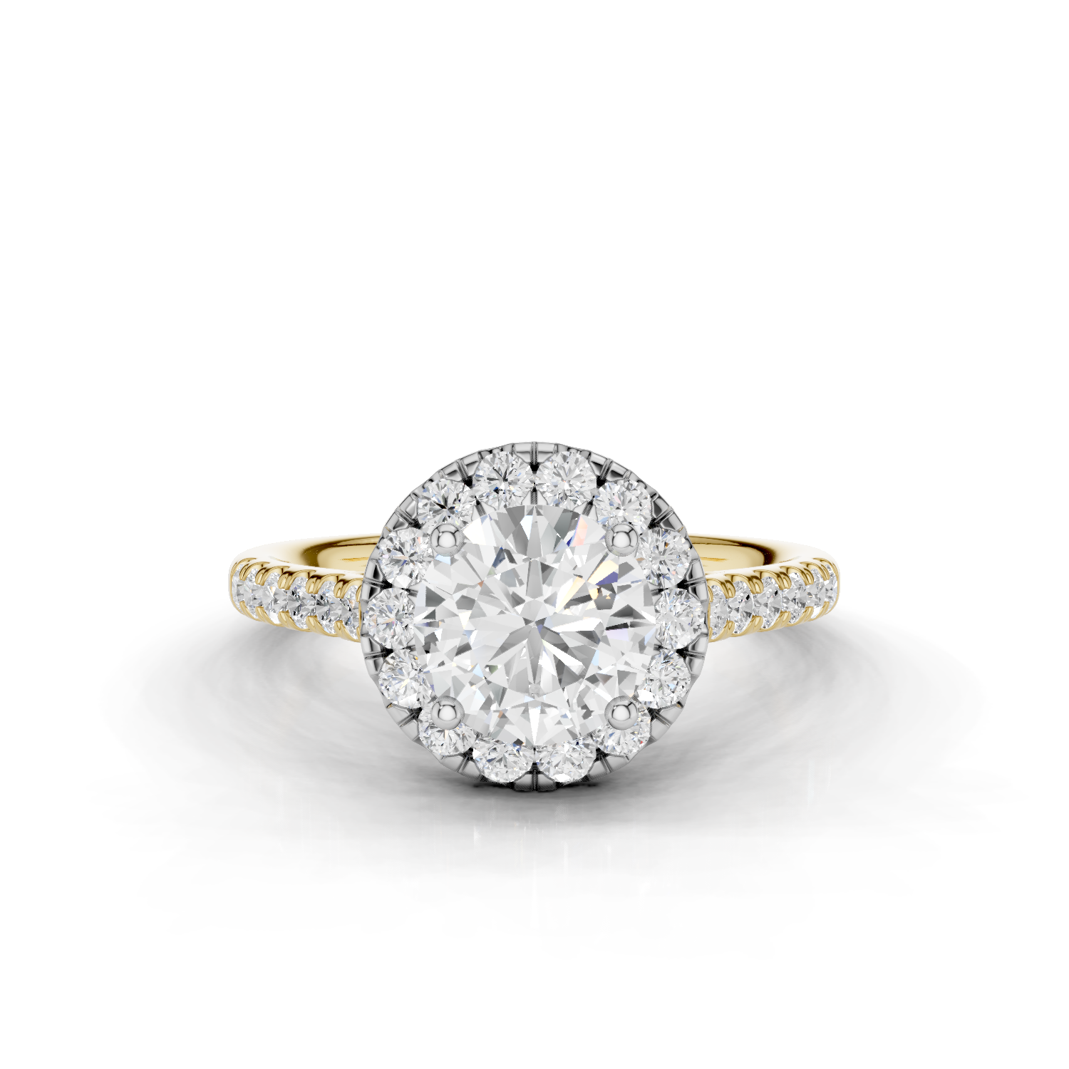 18ct White and Yellow Gold