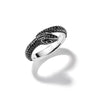 Thomas Sabo Sterling Silver Black CZ Snake Ring