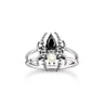 Thomas Sabo Sterling Silver Pearl and CZ Spider Romance Ring