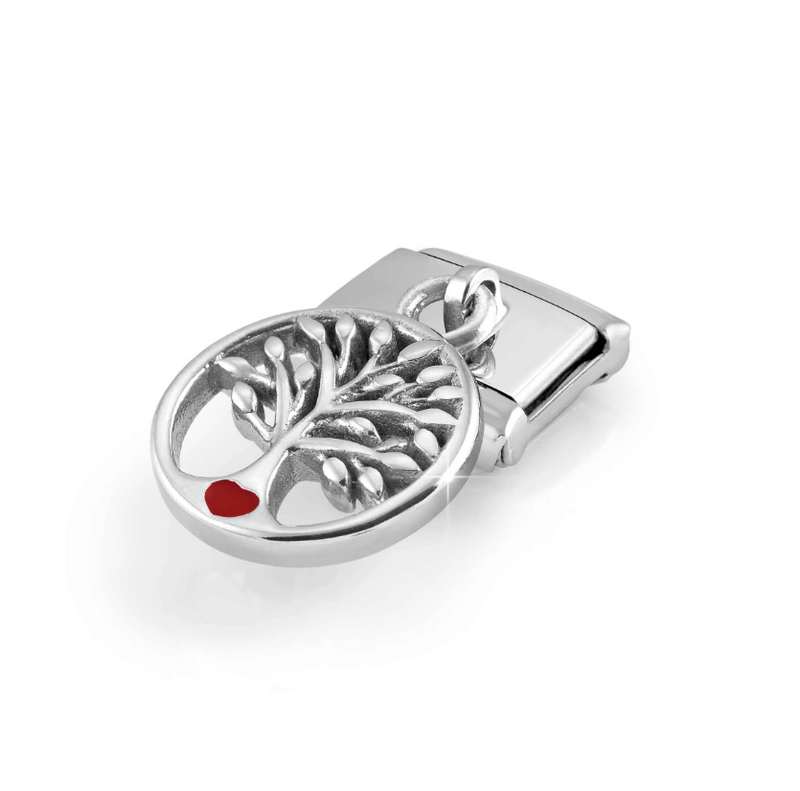 Nomination Tree of Life Pendant Sterling Silver and Stainless Steel Composable Charm
