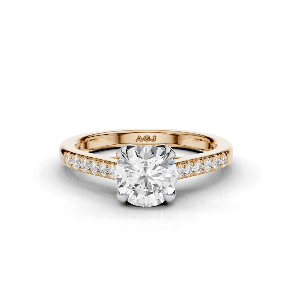 18ct White and Rose Gold