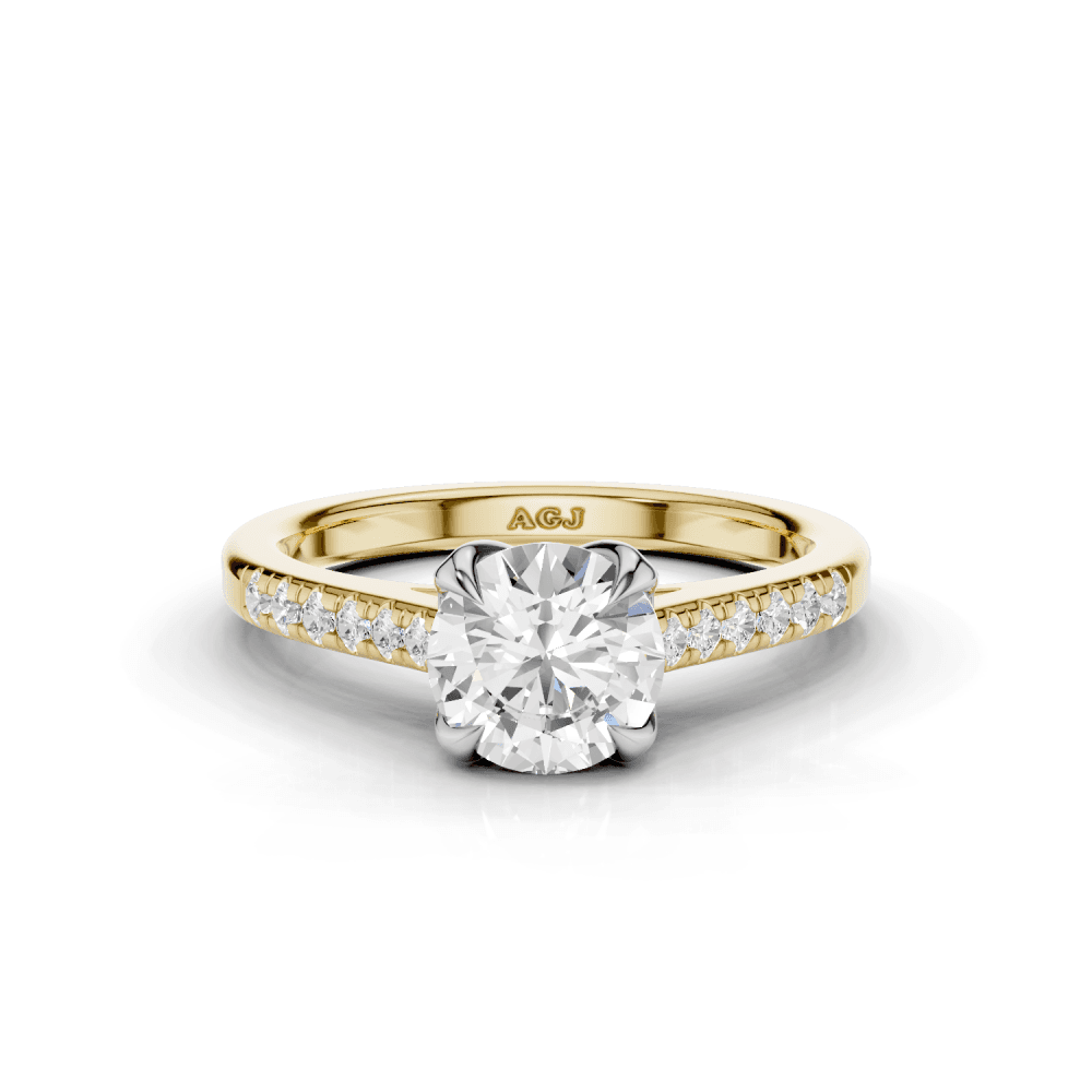 18ct White and Yellow Gold