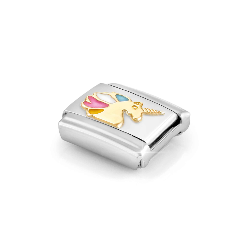 Nomination Multi-colour Unicorn 18ct Gold and Stainless Steel Composable Charm