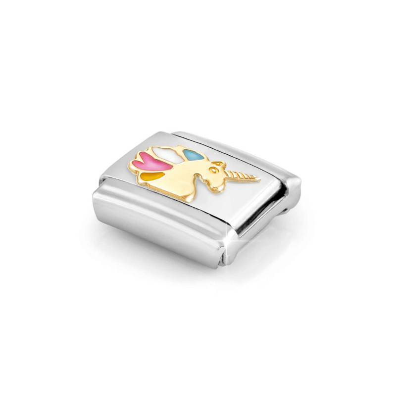 Nomination Multi-colour Unicorn 18ct Gold and Stainless Steel Composable Charm