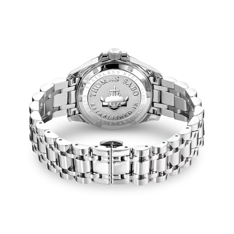 Thomas Sabo Pastel CZ Flowers Stainless Steel Watch