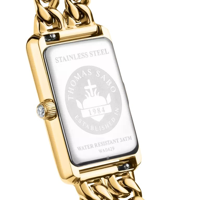 Thomas Sabo Gold Plated Stainless Steel Elegance CZ Watch