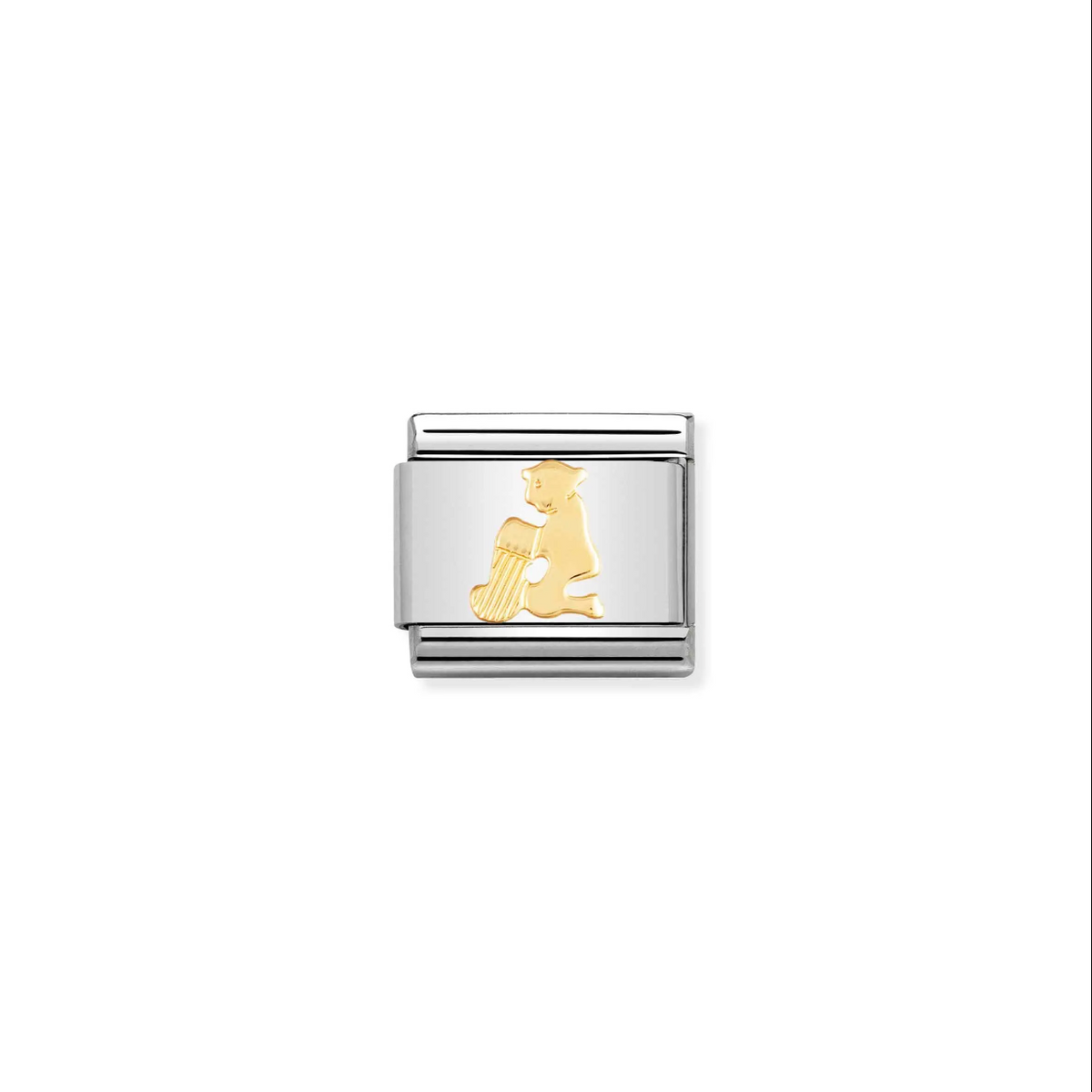 Nomination Aquarius 18ct Gold and Stainless Steel Composable Charm