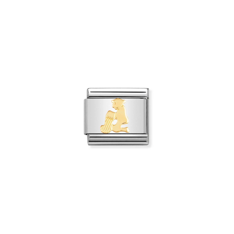 Nomination Aquarius 18ct Gold and Stainless Steel Composable Charm