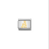 Nomination Aquarius 18ct Gold and Stainless Steel Composable Charm