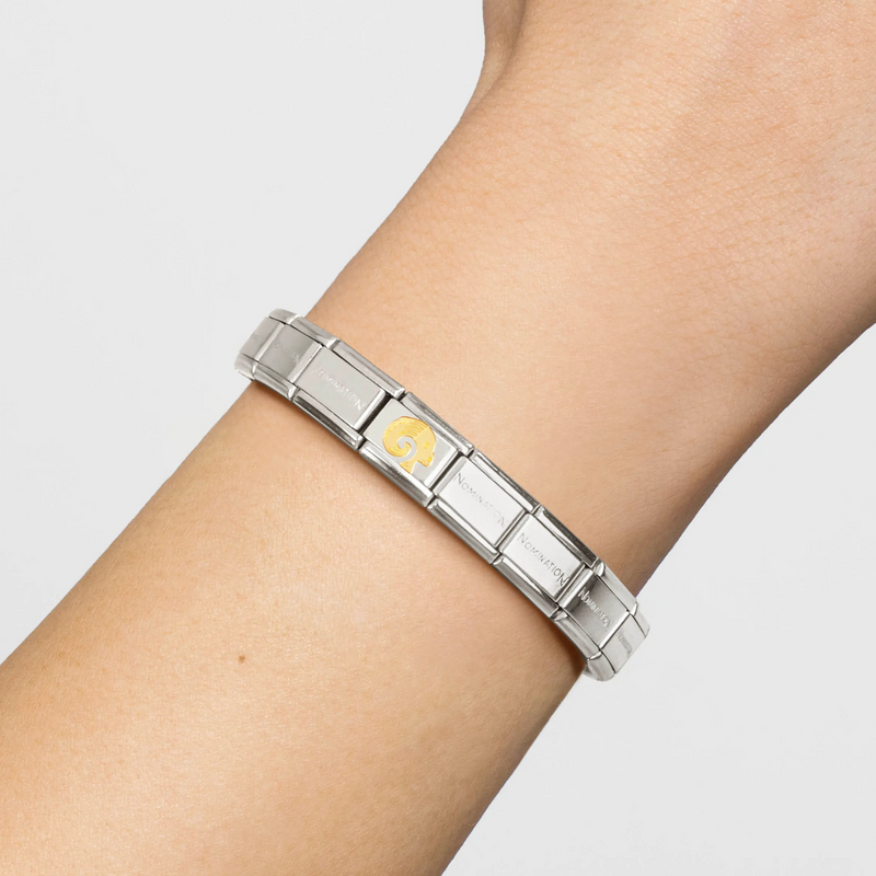Nomination Aries 18ct Gold and Stainless Steel Composable Charm