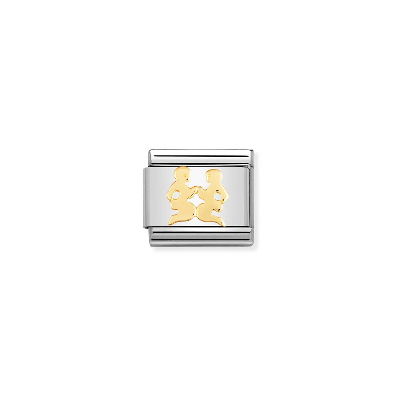 Nomination Gemini 18ct Gold and Stainless Steel Composable Charm