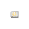 Nomination Gemini 18ct Gold and Stainless Steel Composable Charm