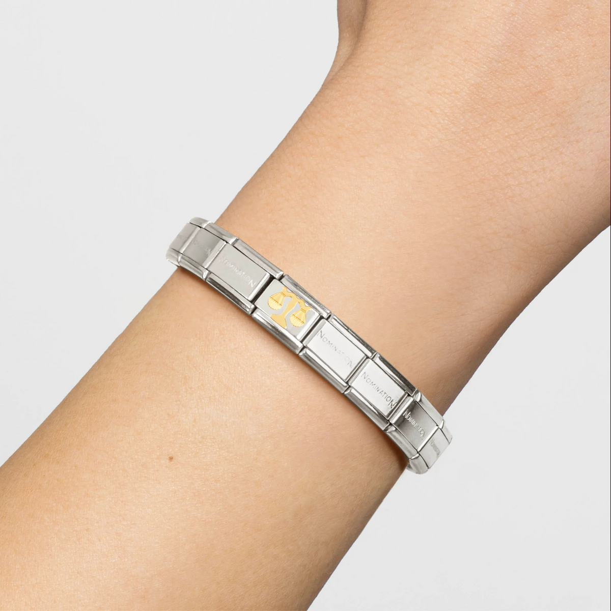 Nomination Libra 18ct Gold and Stainless Steel Composable Charm