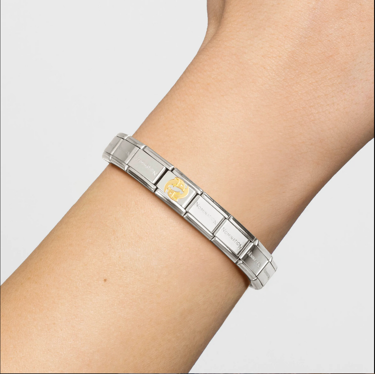 Nomination Pisces 18ct Gold and Stainless Steel Composable Charm