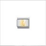 Nomination Virgo 18ct Gold and Stainless Steel Composable Charm