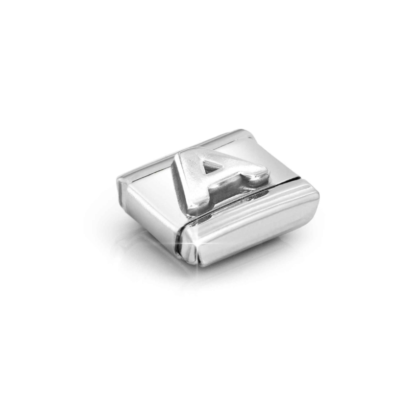 Nomination Letter A Sterling Silver and Stainless Steel Composable Charm