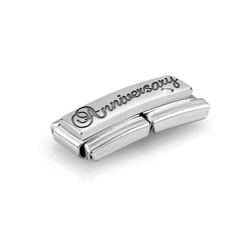 Nomination Anniversary Sterling Silver and Stainless Steel Composable Charm