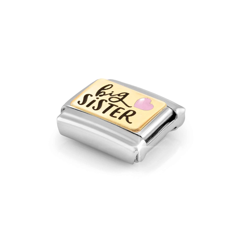 Nomination Big Sister 18ct Gold and Stainless Steel Composable Charm
