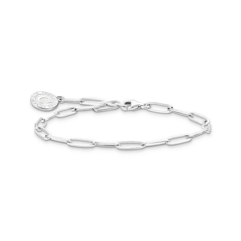 Thomas Sabo Sterling Silver Paperclip Charm Bracelet