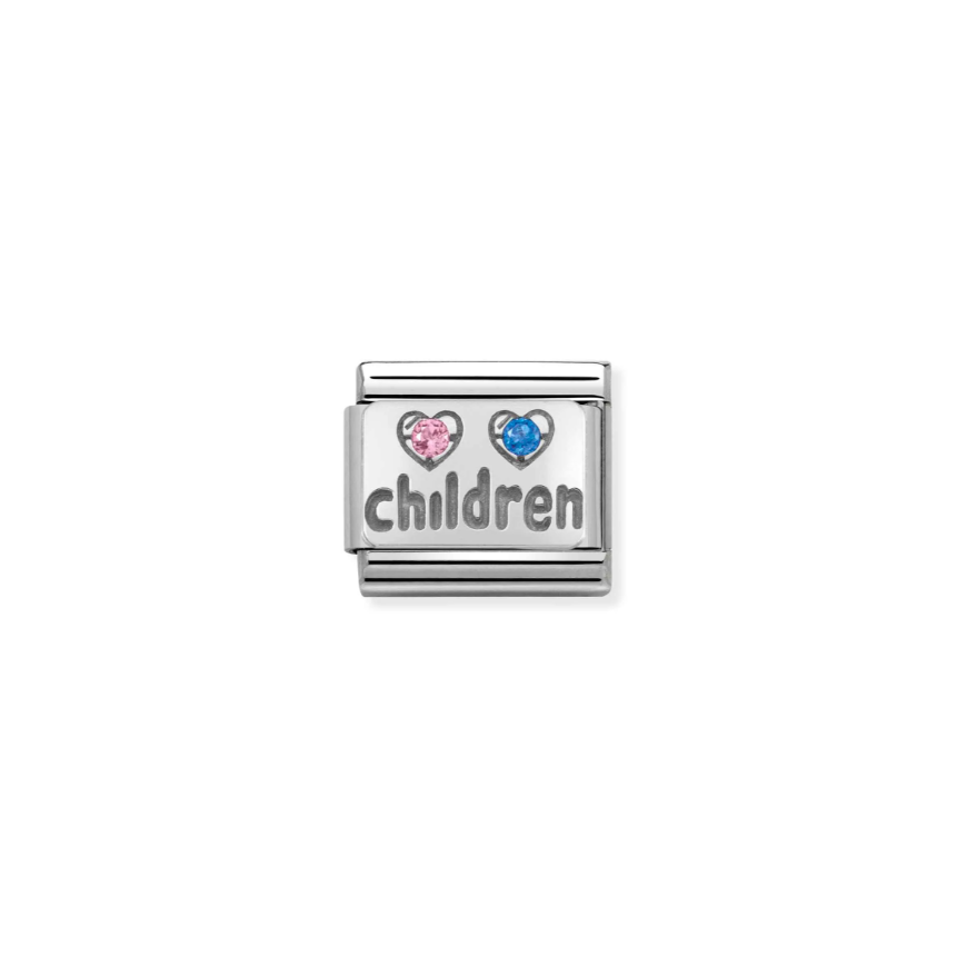Nomination CZ Children Sterling Silver and Stainless Steel Composable Charm