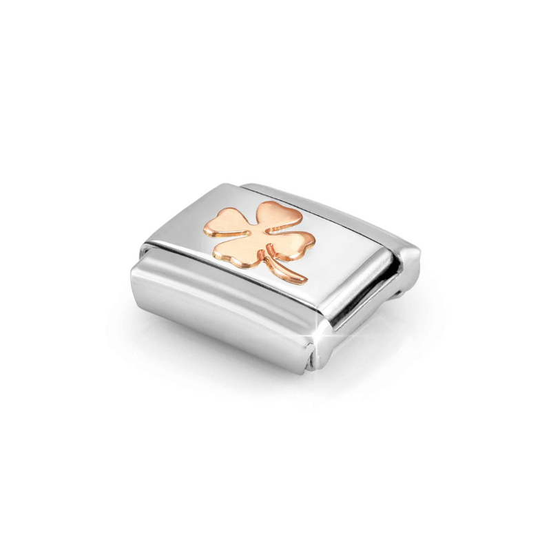 Nomination Four Leaf Clover 9ct Gold and Stainless Steel Composable Charm