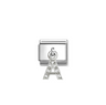 Nomination Letter A Pendant Sterling Silver and Stainless Steel Composable Charm