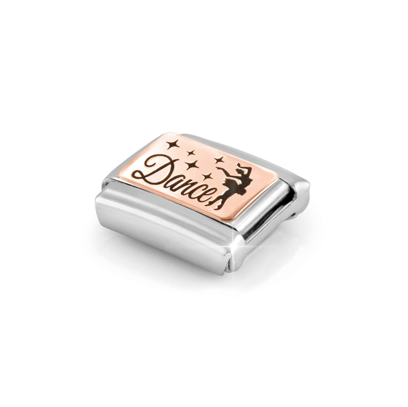 Nomination Dance 9ct Gold and Stainless Steel Composable Charm