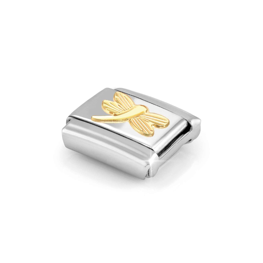 Nomination Dragonfly 18ct Gold and Stainless Steel Composable Charm