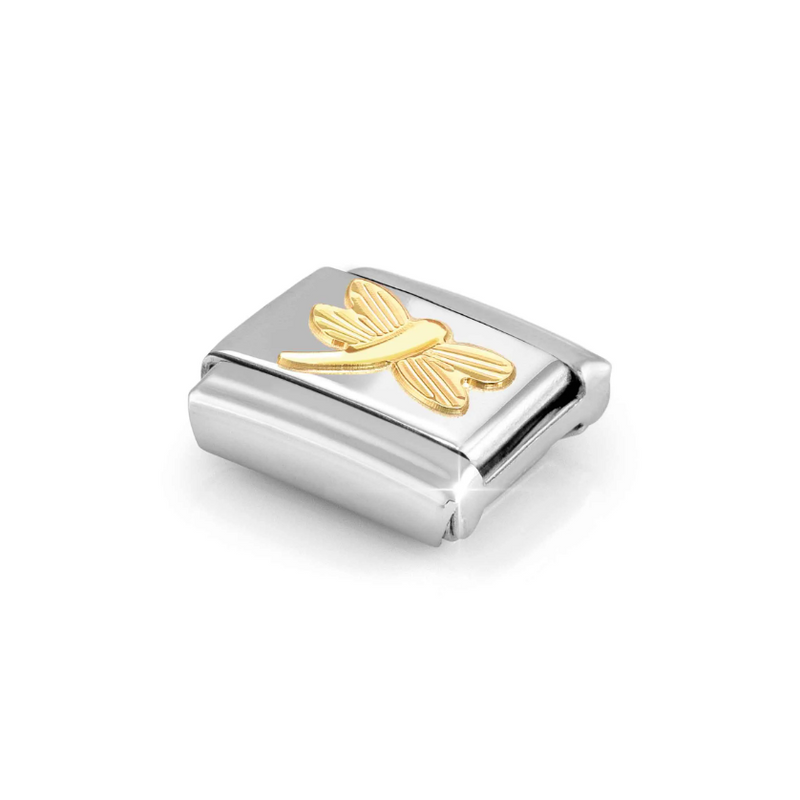 Nomination Dragonfly 18ct Gold and Stainless Steel Composable Charm