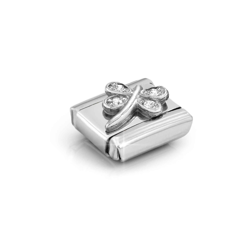 Nomination CZ Dragonfly Sterling Silver and Stainless Steel Composable Charm