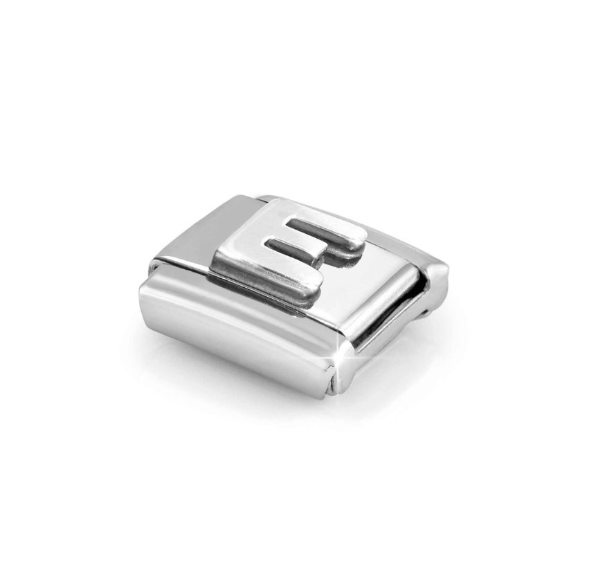 Nomination Letter E Sterling Silver and Stainless Steel Composable Charm
