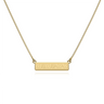9ct Yellow Gold Engravable Bar Necklace