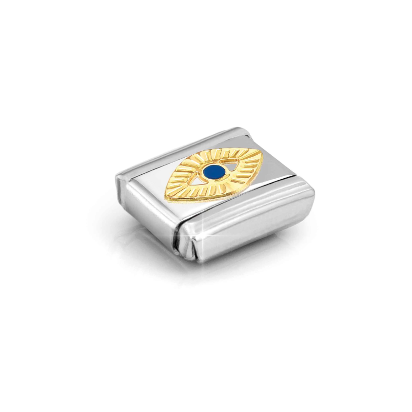 Nomination Evil Eye 18ct Gold and Stainless Steel Composable Charm