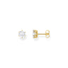 Thomas Sabo Gold Plated Sterling Silver CZ Stud Earrings