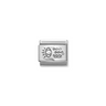 Nomination CZ Hand of Fatima Sterling Silver and Stainless Steel Composable Charm