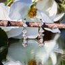 9ct yellow gold 1.02ct Mixed Cut Lab Diamond Hoop Earrings