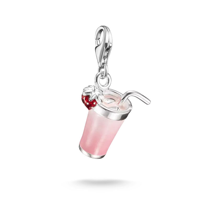 Thomas Sabo Sterling Silver Pink Matcha Charm Pendant