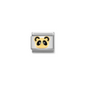 Nomination Panda Head 18ct Gold and Stainless Steel Composable Charm